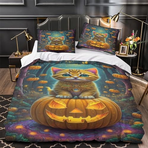 Parure de lit animal 3D housse de couette microfibre douce double