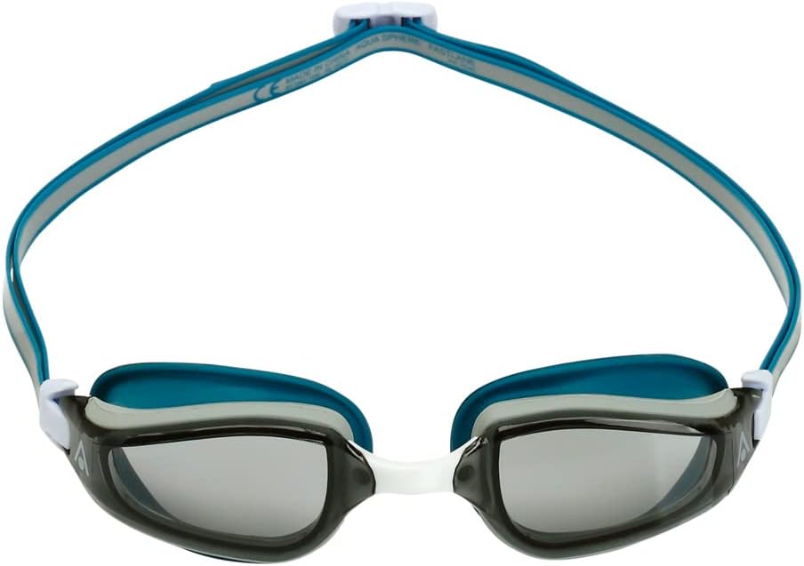 Aquasphere Fastlane Adult Unisex Swimming Goggles - Made in Italy - Patented Strap System, Adjustable Nose Bridge