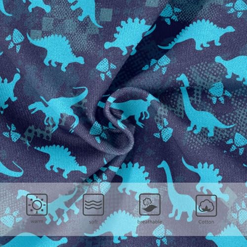 Little Girls' Soft Cotton Underwear Kids Breathable Comfort Dinosaurs Blue Panties Briefs Toddler3