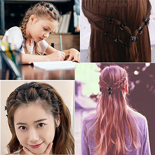 Rnitle 24 Pezzi Mini Clip per Capelli Plastica