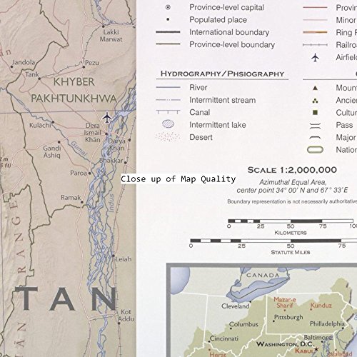 INFINITE PHOTOGRAPHS 2012 Map Afghanistan Country Profile ; Afghanistan Provinces and districts. - Size: 16x24 - Ready to - Thumbnail 2