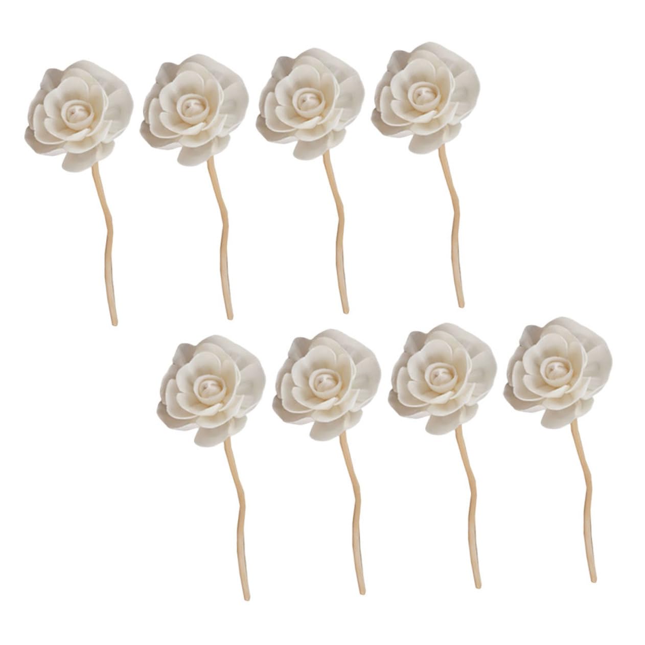 Alipis 32 Piezas Flor de Hierba de ratán Recarga de del difusor Palo de perfumado Oil Diffuser ambientador Palo difusor de Aroma de Flores Palos difusores con Flores