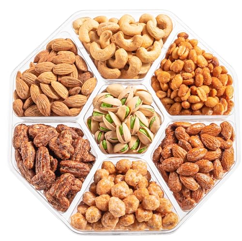 Image of Holiday Nuts Gift Basket - Extra Large Assortment of Sweet & Roasted Salted Gourmet Nuts - Food Gift Box for Dad, Him, Husband, Christmas, Father's Day, Mother's Day, Family, Men & Women