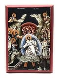 Resurrection of Jesus Christ Wooden Orthodox Christian Icon (Greek) (4.5' x 6.5')