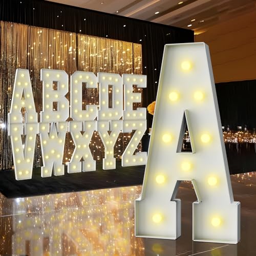 Letras luminosas de marquesina de 3 pies de alto decoracion luces grandes cumpleaños y graduacion