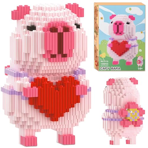 BlynthaToy Mini Bausteine Klemmbausteine Tiere Capybara...
