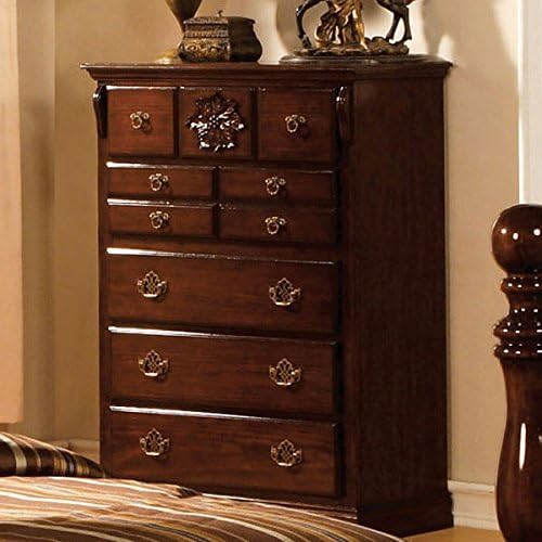 247SHOPATHOME Poster bed, King, Walnut