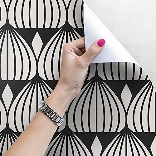 Papier peint géométrique 360x250 cm décor haut de gamme auto-adhésif Magic-Stick
