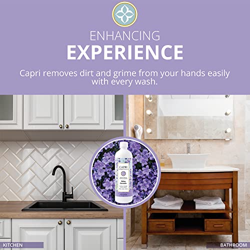 Capri Essentials White Lavender Natural Dish Soap Liquid With Essential Oils – Plant-Based Dish Cleaning Supplies – Chemical-Free Household Cleaning – Natural Cleaning Products (16 Oz) #TOP2