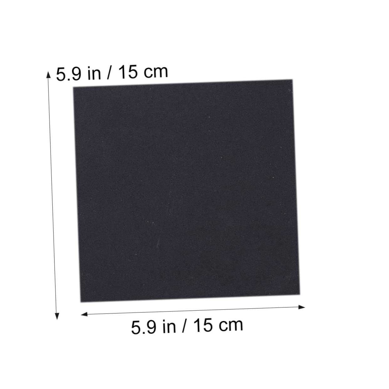 KOMBIUDA Eva Rubber Anti-vibration Pads 5 Pack 150x150x5mm Oil-resistant -proof Easy to Apply on Doors Windows