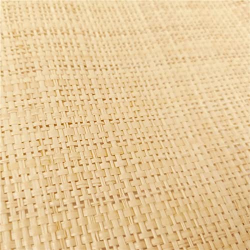 Alfombra de rafia natural hecha a mano con cuerda de ratán para muebles del hogar, sillas, decoración de mesa como ratán (60 cm x 160 cm)