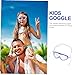 WHAMVOX Boy Girl Swim -Fog and Uv Eyewear for Toddlers Lightweight and Comfortable Swimming Glasses High Elastic Straps for for Ages