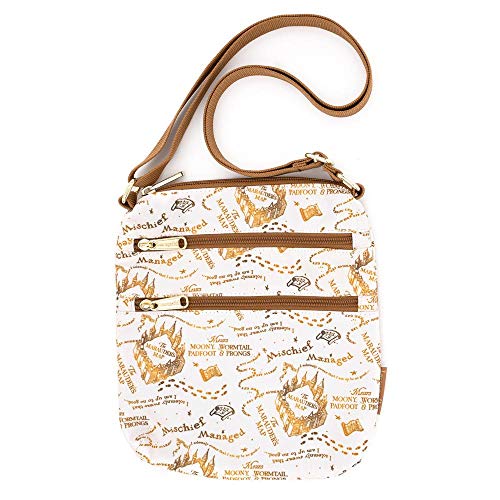 Sac passeport Loungefly Harry Potter Marauders Map en nylon imprimé