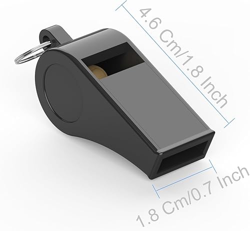 Miniatura 4 de Silbato, 2 paquetes de silbatos deportivos de plástico con cordón, silbato de sonido fuerte y nítido ideal para entrenadores, árbitros, profesores y
