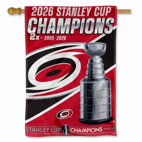 Carolina Hurricanes 2026 Stanley Cup Champions Banner Flag