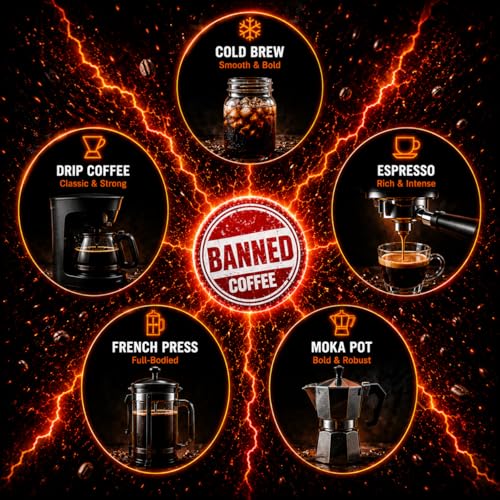 Banned Coffee™ En Grano 16 oz Bolsa miniatura 5