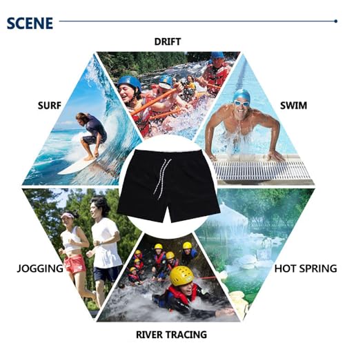Men's Quick Dry Swim Trunks - Beach Vacation Essentials Board Shorts (Size Up: Order 2 Sizes Larger for Best Fit)2