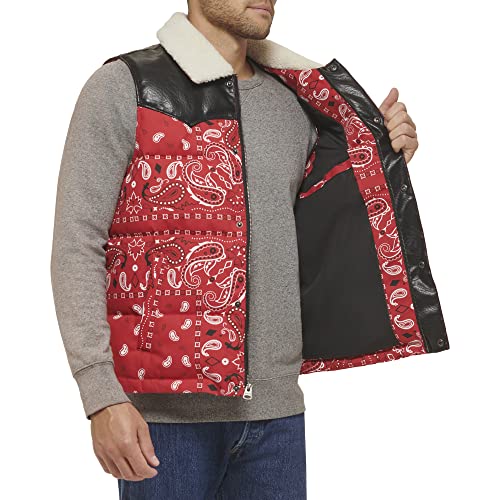 Image of Levi's Men's Levi's Men's Out West Mixed Media Puffer Vest