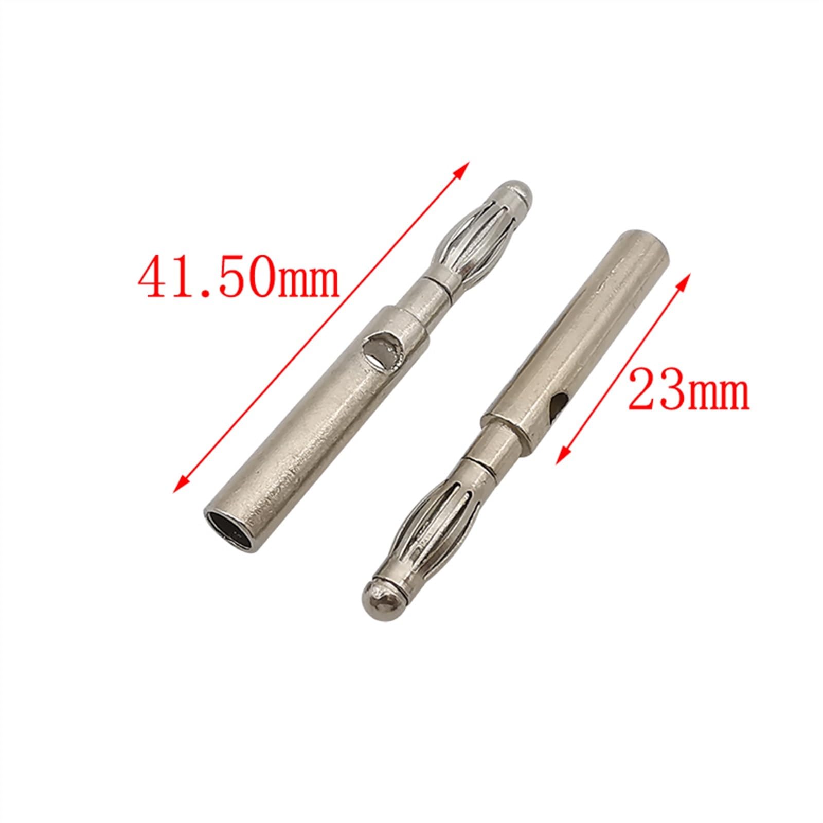 Connettore a banana da 4 mm, impilabile, tipo di saldatura, 4 mm, adattatore maschio (verde, 5 pezzi)