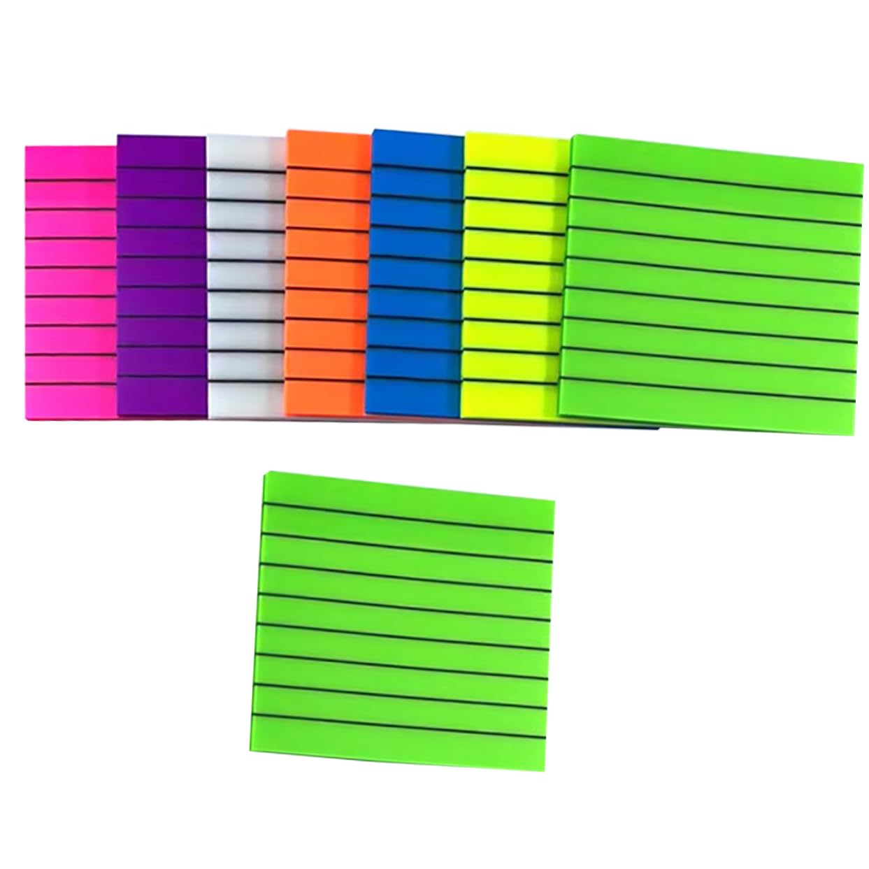 Lurrose 24stücke Durchsichtige Haftnotizen Mit Wiederverwendbare Pet-memo-sticker Farben Für Büro Und Schule Für Notizen Und Erinnerungen