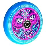  Fuzion Signature - Rueda de repuesto para patinete de acrobacias (110 mm, incluye pegatina Fantic26), color rosa y azul