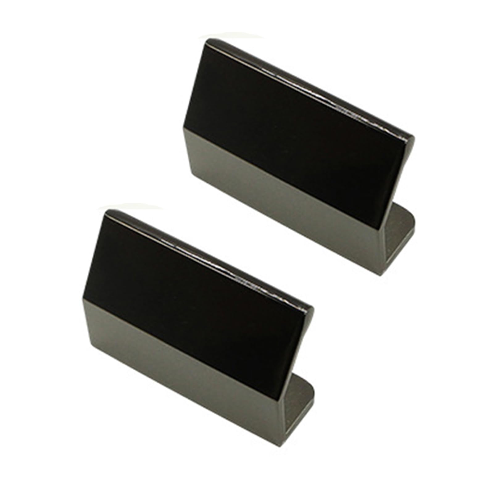 DSWZLQDXB 2 Pieces Drawer Handles Zinc Alloy Finger Edge Pull Hidden Closet Handle Furniture Cabinet Kitchen Knobs Door Levers for Cupboard Wardrobe (Dark Grey)