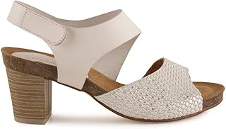 Sandalias con tacón Chamby 2650 en blanco para mujer - Mujer