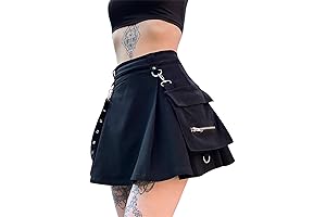 Goth Black Pleated Mini Skirt: Unlock Your Inner Rebel