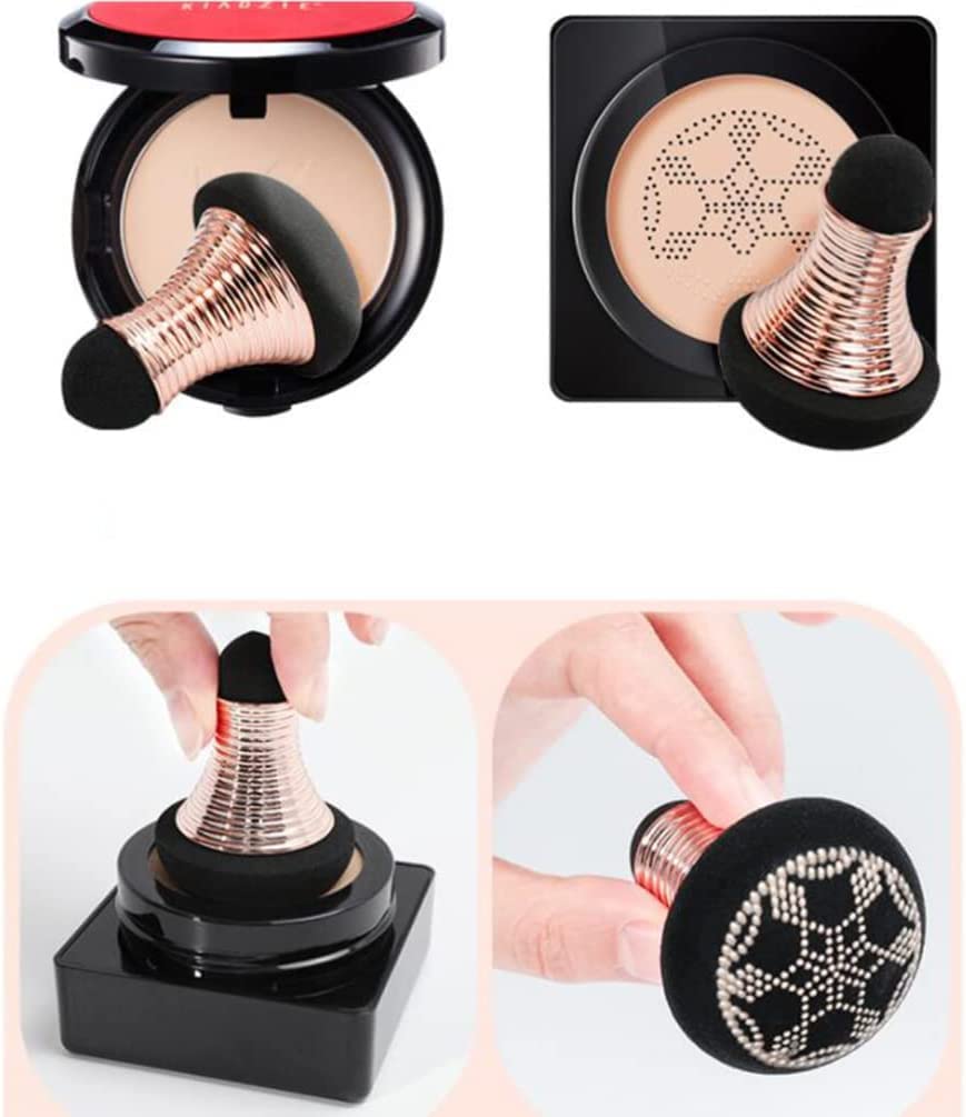 Schwammkissen Puffs, Make-up Schwamm Blender, Foundation Beauty Tool, 2 Stück Make-up Schwamm Puderquaste Pilzkopf Gesichts-Foundation-Schwämme Doppelendschwamm Kosmetik Puff für Pudercreme, flüssige