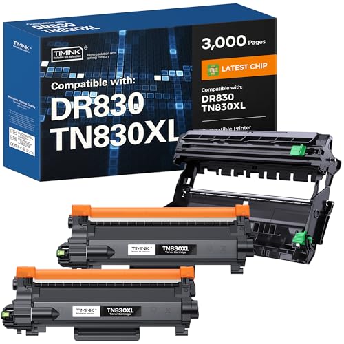 Image of Compatible TN830XL Toner Cartridge and DR830 Drum Unit 3 Pack