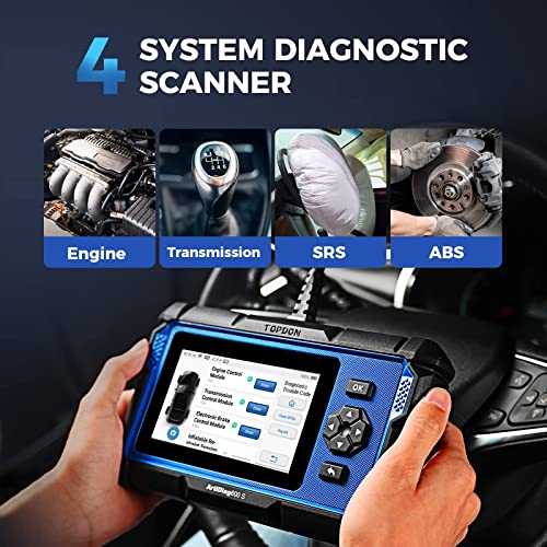 Obd2 Scanner Topdon Ad600S Scan Tool, Code Reader, Diagnostics Scanner For Abs/Srs/At/Engine, 8 Reset Services, Oil/Brake/Bms/Sas/Dpf/Tpms Reset/Abs Bleeding/Throttle Adaptation, Free Lifetime Upgrade #TOP2