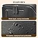 Divvia Travel Makeup Bag Large Capacity Cosmetic Bags for Women Waterproof Make up Organizer Toiletry Bag Open Flat Portable with Divider with Handle Pouch (Black, 3L)