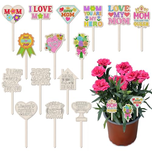 DoubleFill best mom wooden tags
