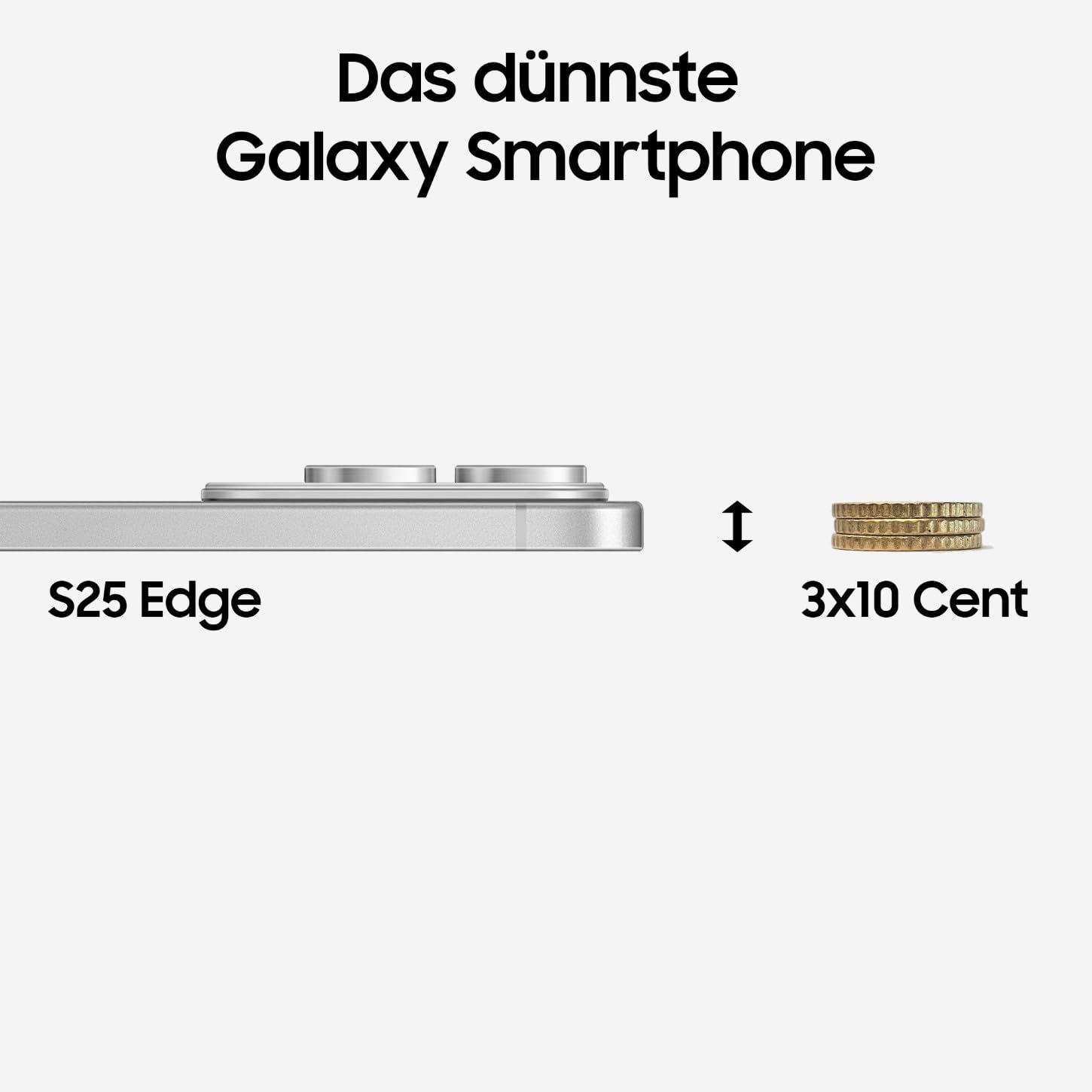 Samsung Galaxy S25 Edge AI Smartphone mit Galaxy AI, Ohne Vertrag, Handy mit Android, 12 GB RAM, 512 GB GB Speicher, 200-MP-Kamera, Titanium JetBlack, 3 Jahre Herstellergarantie [Exklusiv auf Amazon]