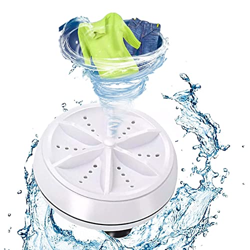 Portable Mini Washing Machine,Ultrasonic Turbo Washing Machine 3 In 1,Portable Washing Machine with USB,Suitable for Travel Business Trip or College Rooms