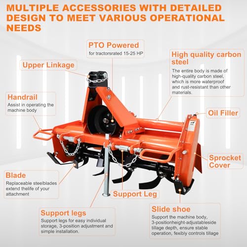 3.5 FT Heavy Duty Rotary Tiller