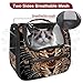 otnrnondcl Animal Leopard Print (2) Cat Backpack Carrier, Pet Backpack for Dog Cat Puppy Kitty, Travel Carrier for Hiking Walking Outdoor Use