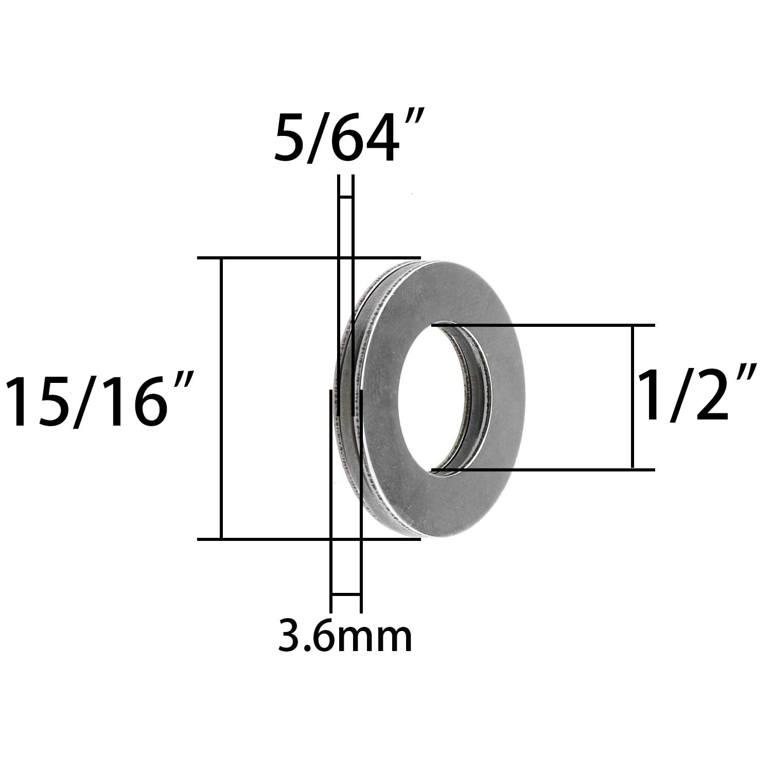 MEETOOT Thrust Needle Bearings - 2 Sets TC815 -2