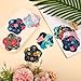 25pcs Sensor Covers for Libre 2/3, Waterproof Adhesive Patches Breathable CGM Sensor Stickers Beautiful Flower Style Non-Woven Overpatches for Libre Protection Accessories (5 Styles)