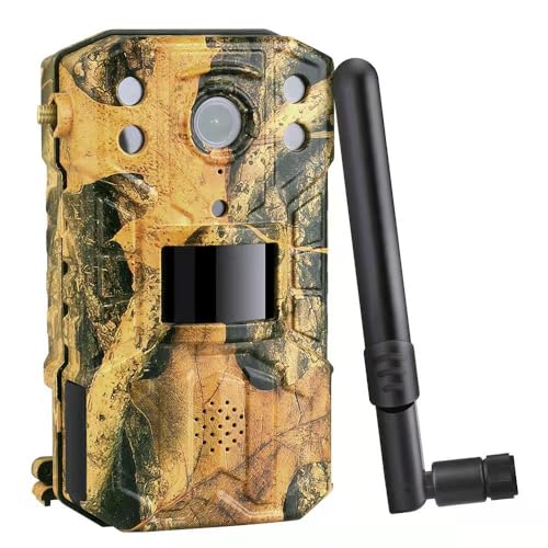Image of 4G Trail Camera - High Resolution 2K Video, 14MP Images, No Glow Night Vision,Waterproof, Remote APP Access for Wildlife Monitoring, Home Security, Farm Outdoor Surveillance Wireless CCTV