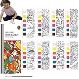 Watercolor Paint Book,Funny Watercolor Coloring Book for Kids | Paint Book Pocket Watercolor Book Ch