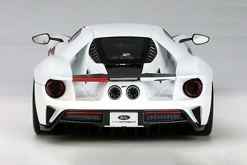 Miniatura 5 de GT Spirit 2021 Ford GT #98 1966 Daytona 24 horas Heritage Edition, blanco US037 - 118 escala resina modelo coche de juguete