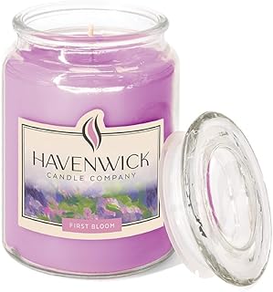 Havenwick First Bloom Soy Blend 22-oz Large Jar Candle, Long Lasting 110...