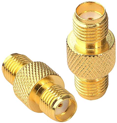 3AN Telecom SMA Female to Female Barrel Adapter RF Coax Connector Straight Pack of 2-image-10