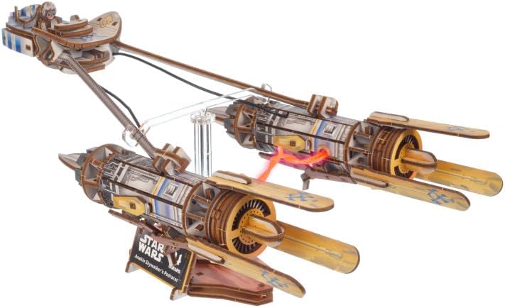 Ugears Anakin Skywalker's Podracer 3D Wooden Puzzle, 240-Parts, 12.20-Inch