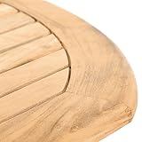 DIVERO Großer ovaler ausziehbarer Gartentisch Esstisch Balkontisch Holz Teak Tisch für Terrasse Balkon Wintergarten - 8