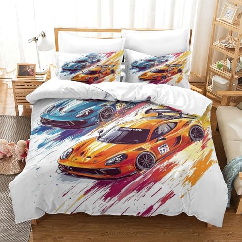Illustration dynamic speed pour cette parure racing de chambre à coucher