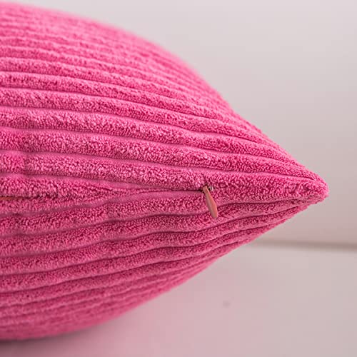 Yonous Corduroy Cushion Covers, Soft Square Decorative Throw Pillow Home Decor for Living Room Couch Bed Sofa Set of 2 Pack - Image 4
