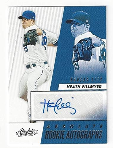 Heath Fillmeyer Absolute Rookie Autographs Collectible Baseball Card - 2019 Panini Absolute Baseball Card #ARA-HF (Kansas City Royals) Free Shipping