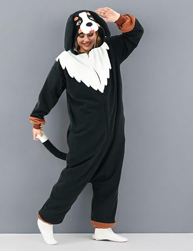 Miniatura 7 de Bernese Mountain onesie adult Unisex Adult Pajamas Halloween Christmas Party Cosplay Costume